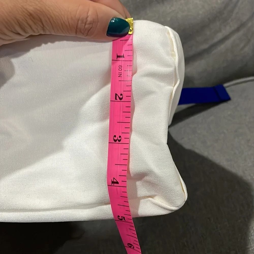 🍁 NEW Aldi Cream with Blue backpack Fall Gear 2023. With tags